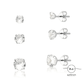 Brinco trio Ponto de Luz - Aequilibrium Pratas